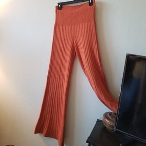 Free people WIDE LEG / FLARE  ORANGE leggings